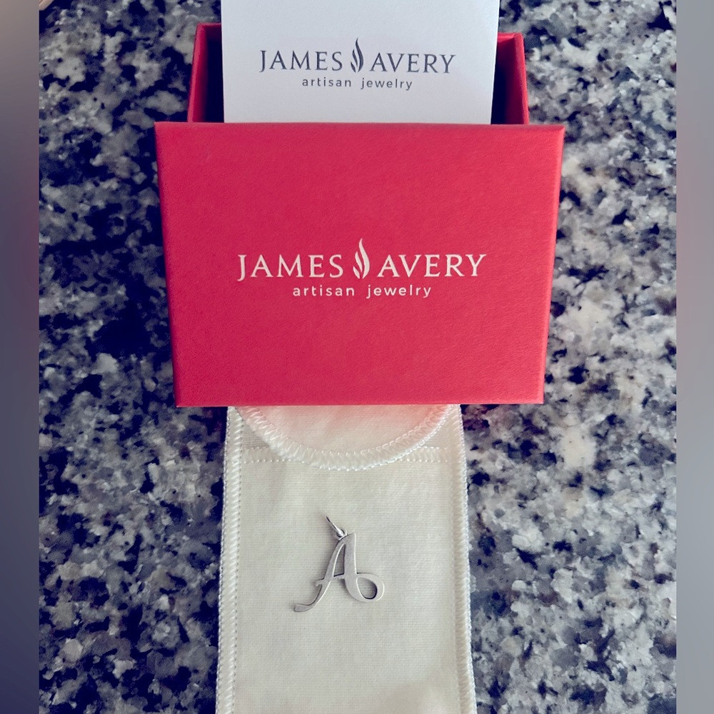 New! James Avery letter "A" big charm. Great for a necklace